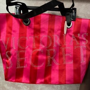 Victoria's Secret Pink and Red Tote Bag NWT